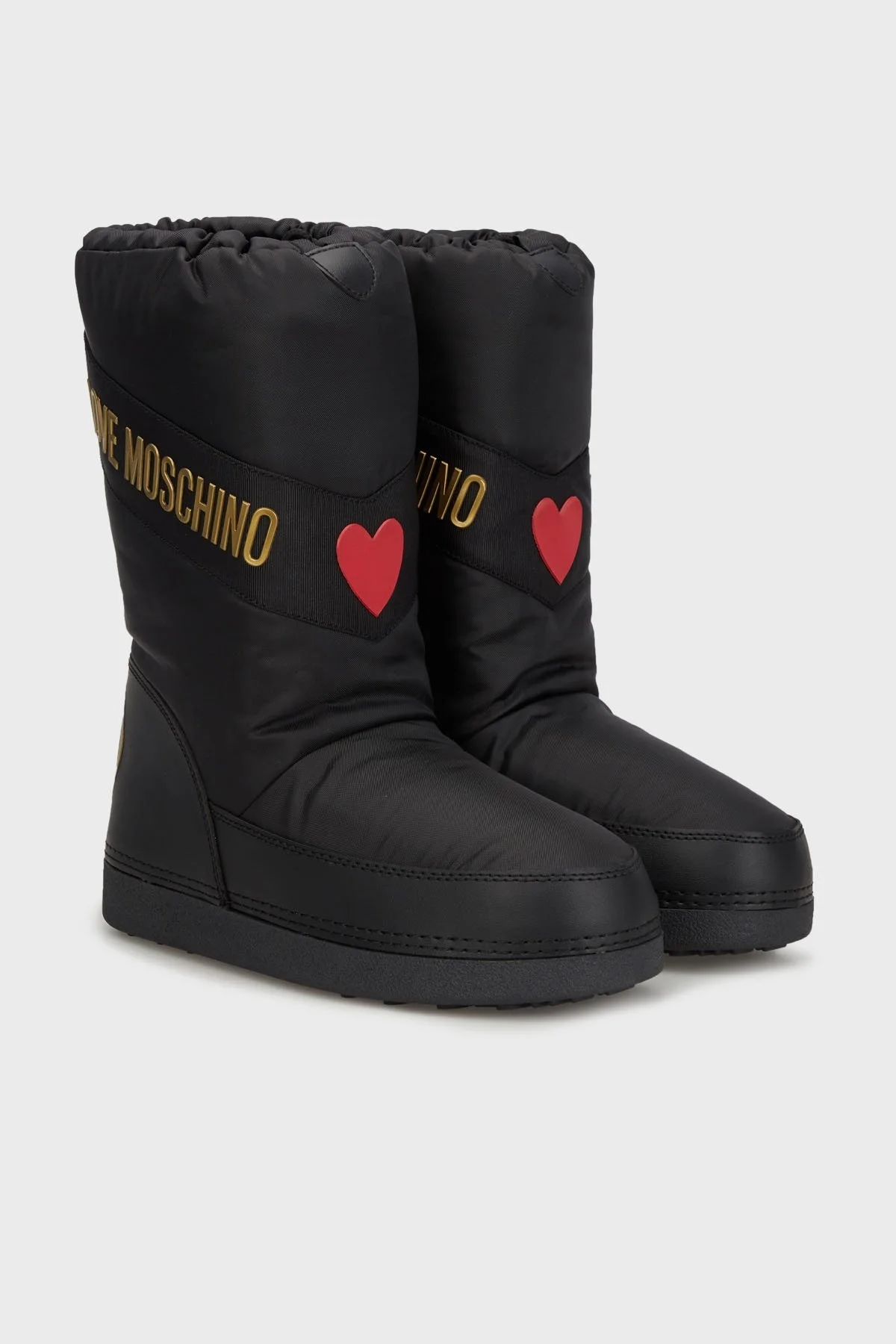 Love Moschino Logo Baskılı Bayan Kar Botu JA24032G0LISY000 SİYAH - 2