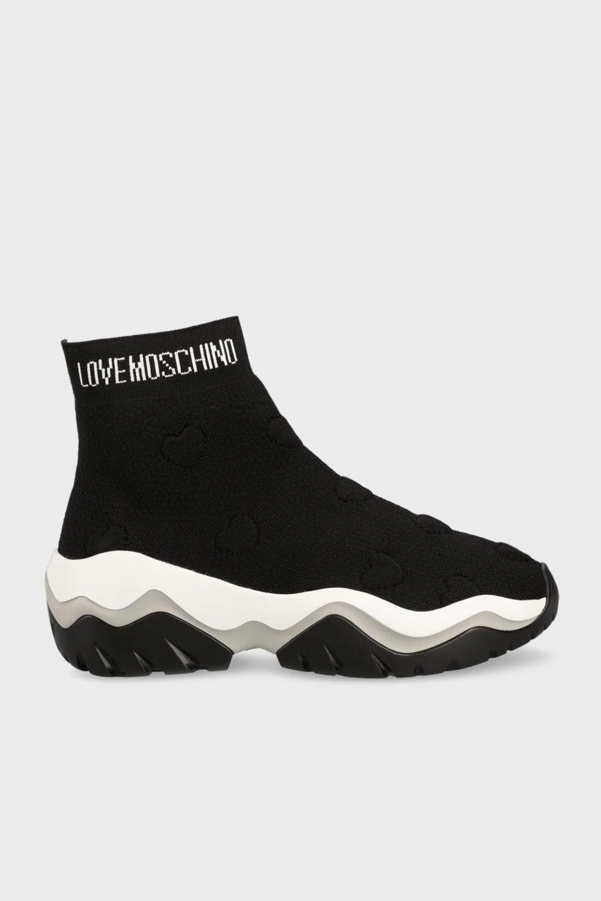 Love Moschino Logo Baskılı Platform Topuk Bayan Ayakkabı JA15654G1HIZW000 SİYAH - 1