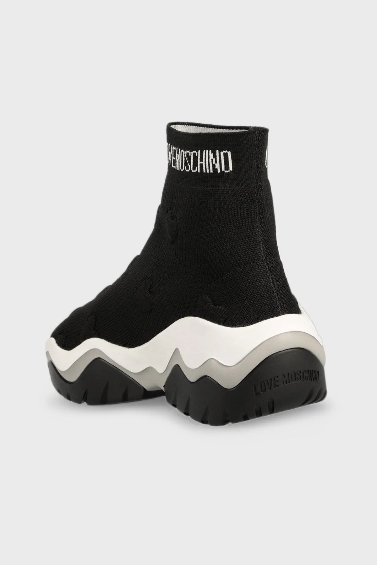 Love Moschino Logo Baskılı Platform Topuk Bayan Ayakkabı JA15654G1HIZW000 SİYAH - 3