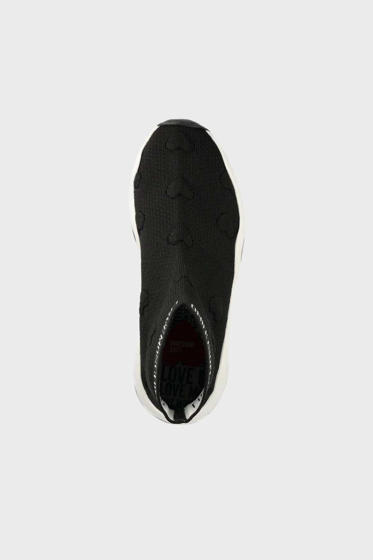 Love Moschino Logo Baskılı Platform Topuk Bayan Ayakkabı JA15654G1HIZW000 SİYAH - 4