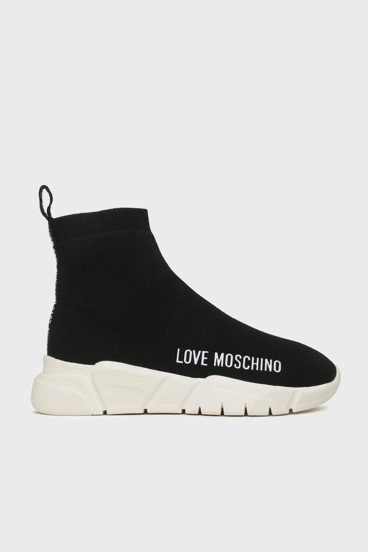 Love Moschino Logo Baskılı Yüksek Bilekli Bayan Ayakkabı JA15343G1HIZ4000 SİYAH - 1