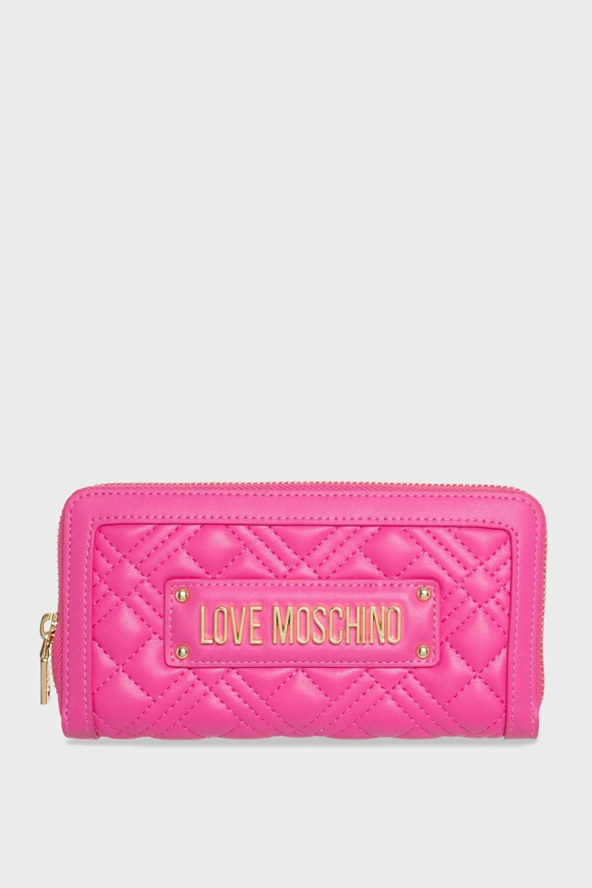 Love Moschino Logo Detaylı Fermuarlı Bayan Cüzdan JC5600PP1GLA0615 FUŞYA - 1