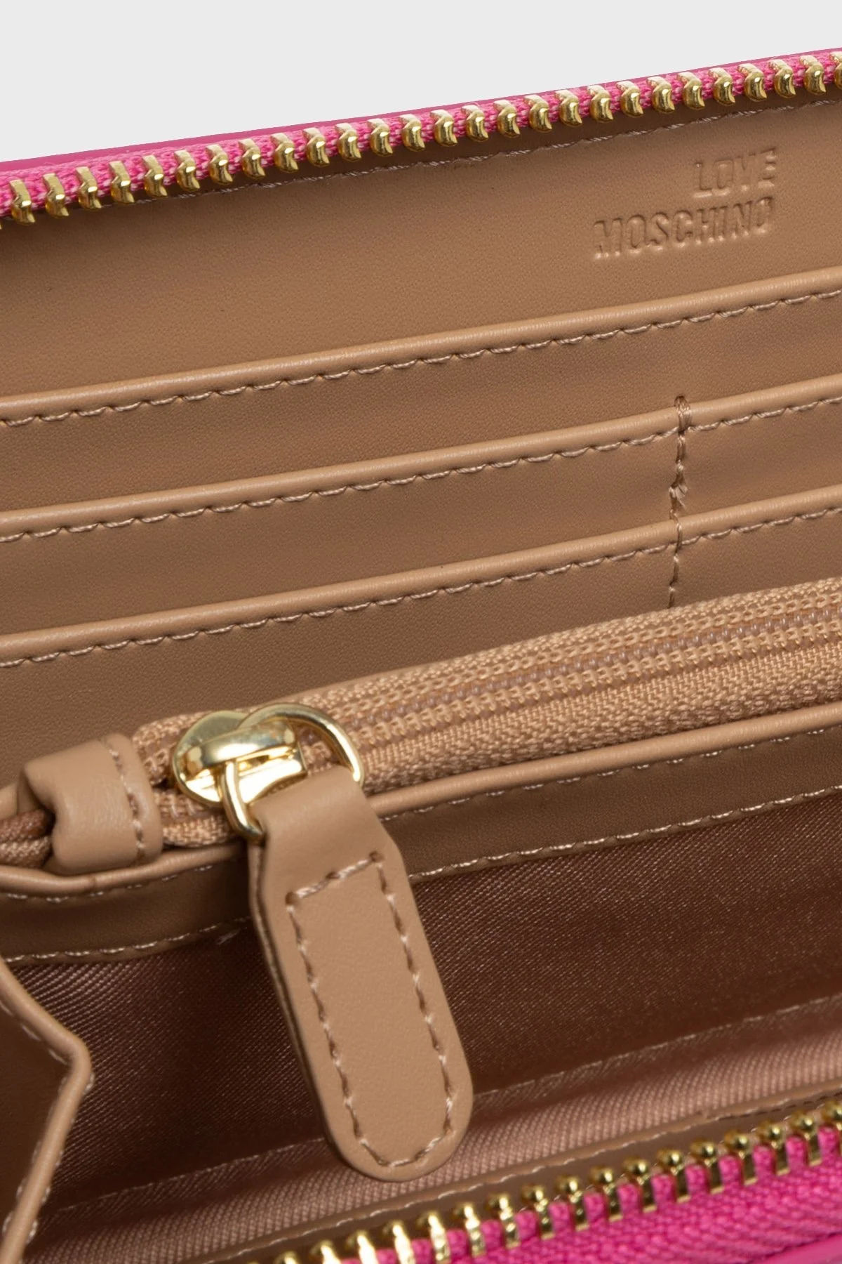 Love Moschino Logo Detaylı Fermuarlı Bayan Cüzdan JC5600PP1GLA0615 FUŞYA - 3