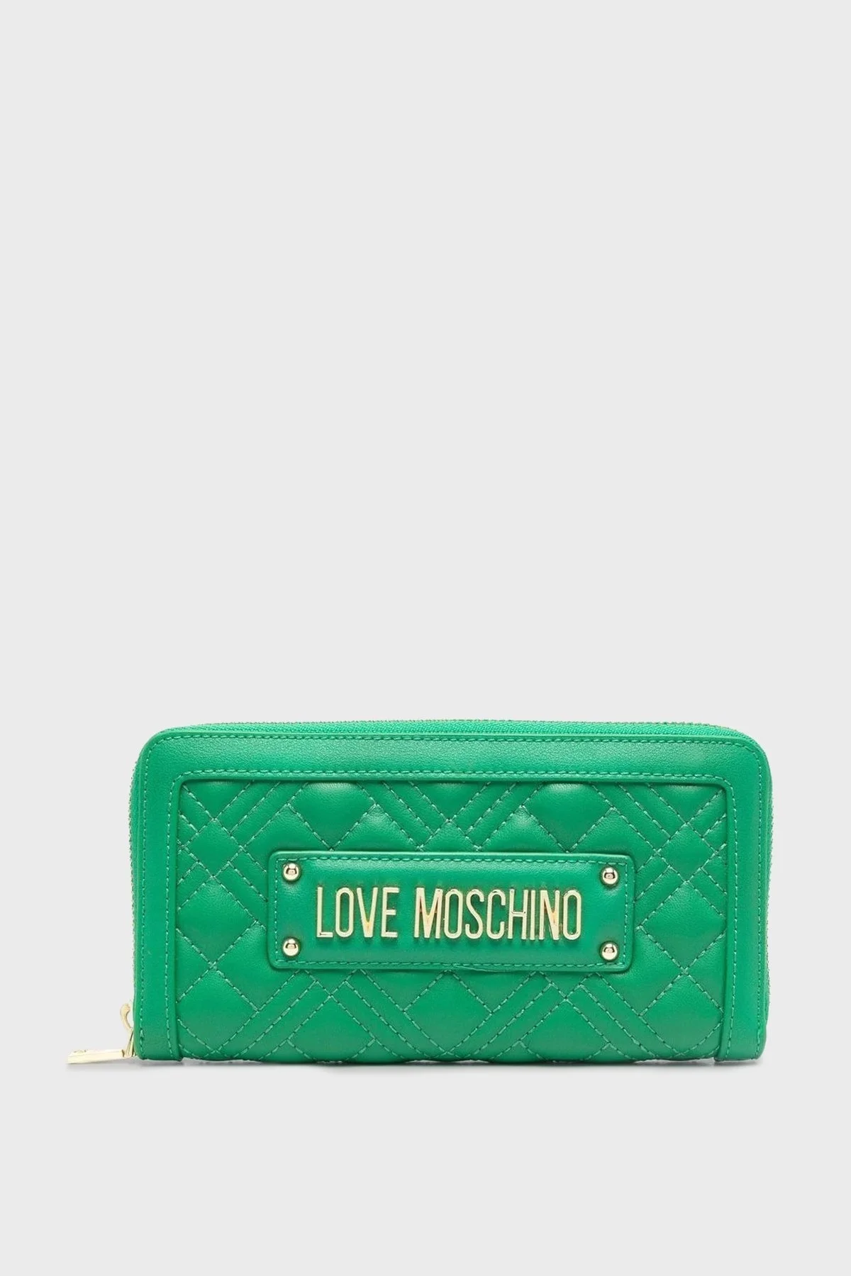 Love Moschino Logo Detaylı Fermuarlı Bayan Cüzdan JC5600PP1GLA0801 YEŞİL - 1