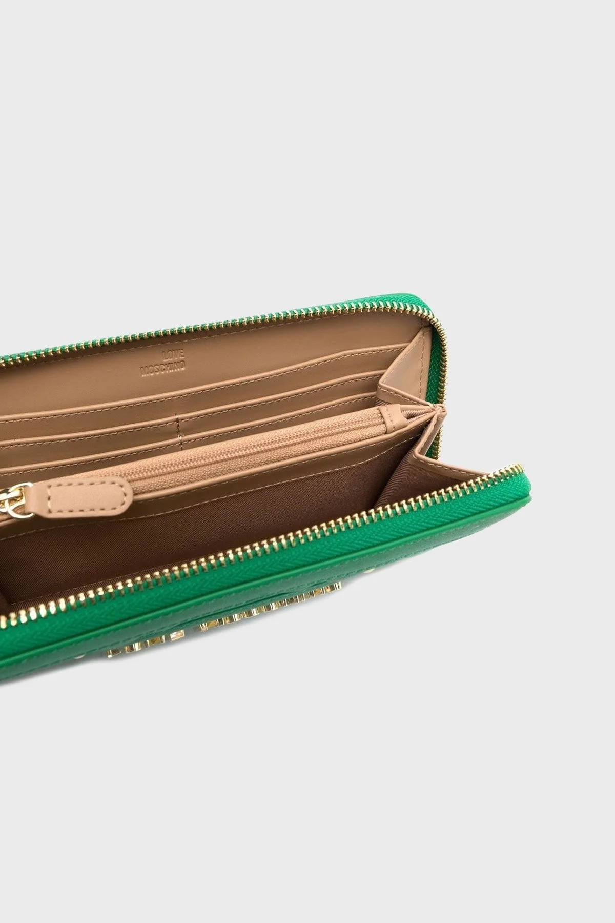 Love Moschino Logo Detaylı Fermuarlı Bayan Cüzdan JC5600PP1GLA0801 YEŞİL - 3