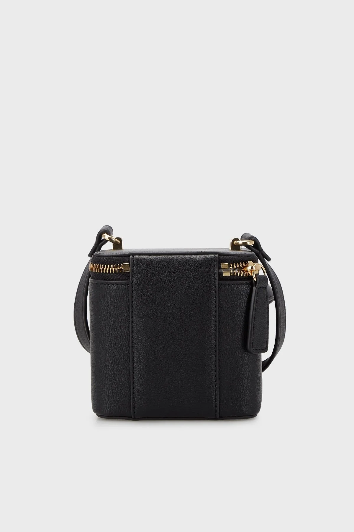 Love Moschino Logo Detaylı Fermuarlı Küp Bayan Çanta JC4103PP1GLI0000 SİYAH - 3