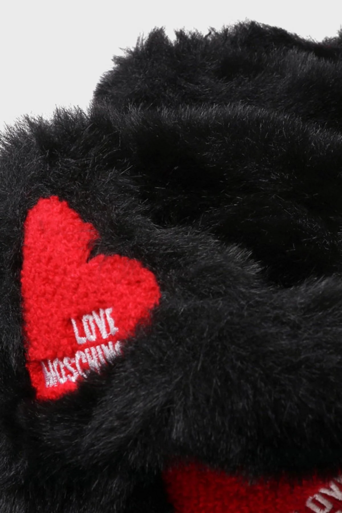 Love Moschino Logo Detaylı Suni Kürklü Yalıtımlı Bayan Bot JA24173H1FJZE000 SİYAH - 5
