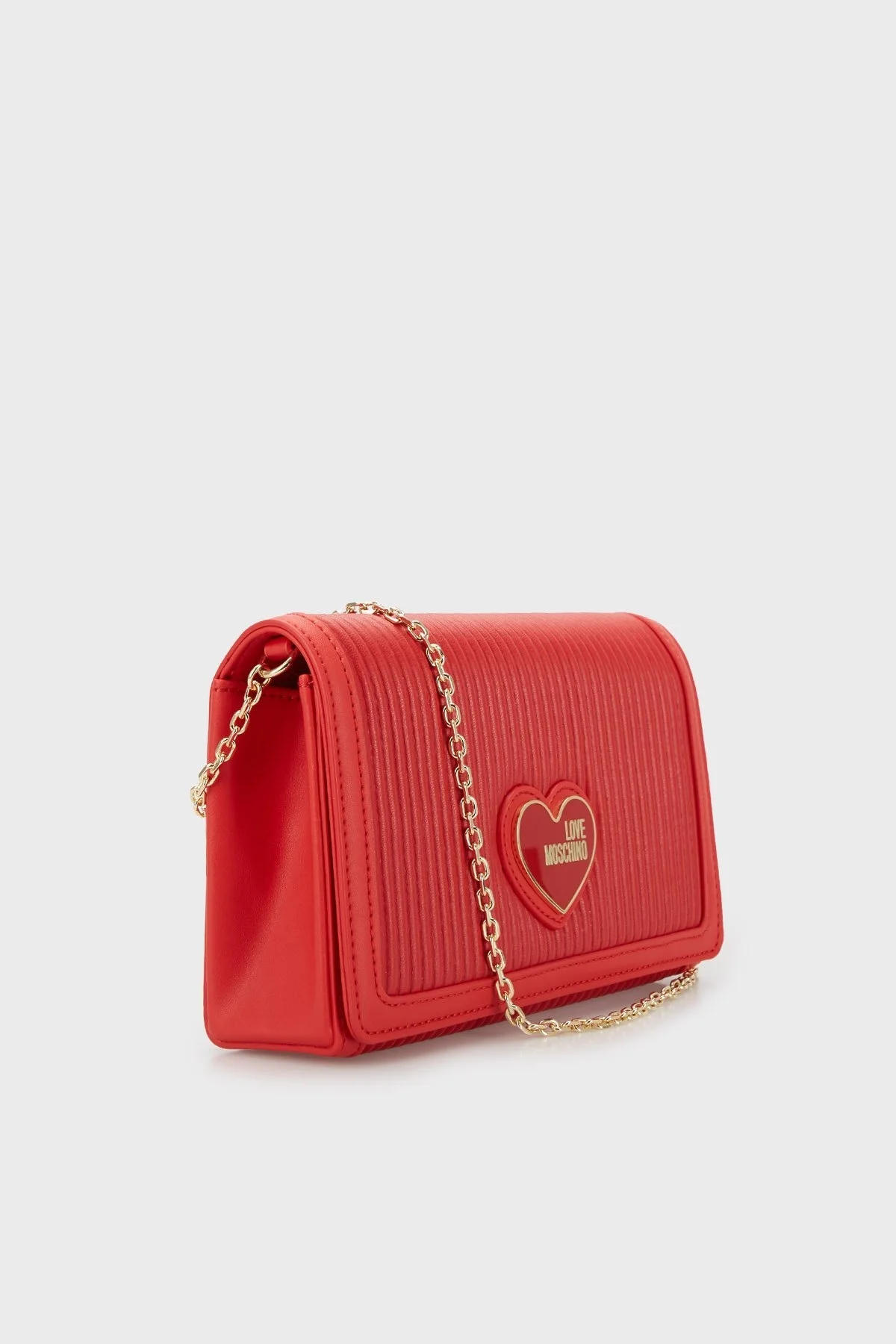 Love Moschino Logo Detaylı Zincir Askılı Bayan Çanta JC4080PP1GLA1500 KIRMIZI - 2