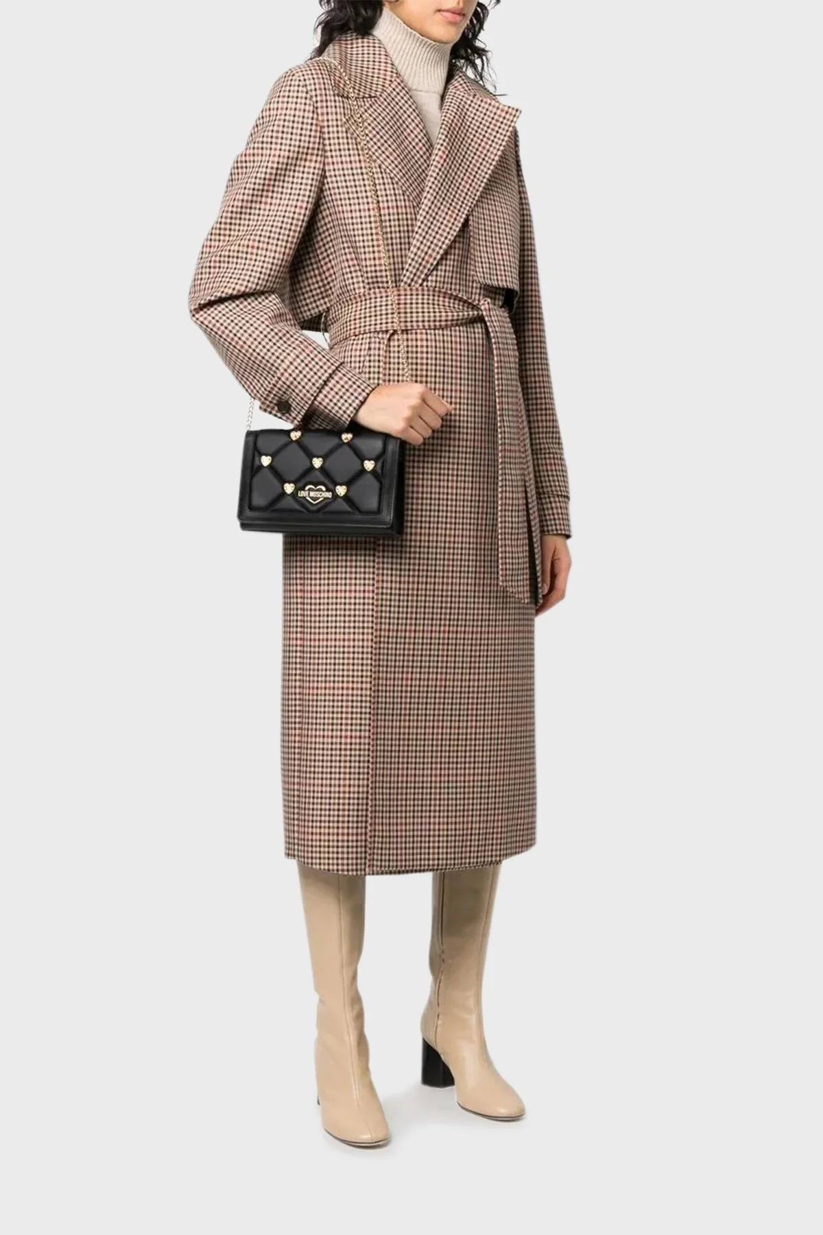 Love Moschino Logo Detaylı Zincir Askılı Bayan Çanta JC4138PP1GLZ0000 SİYAH - 2