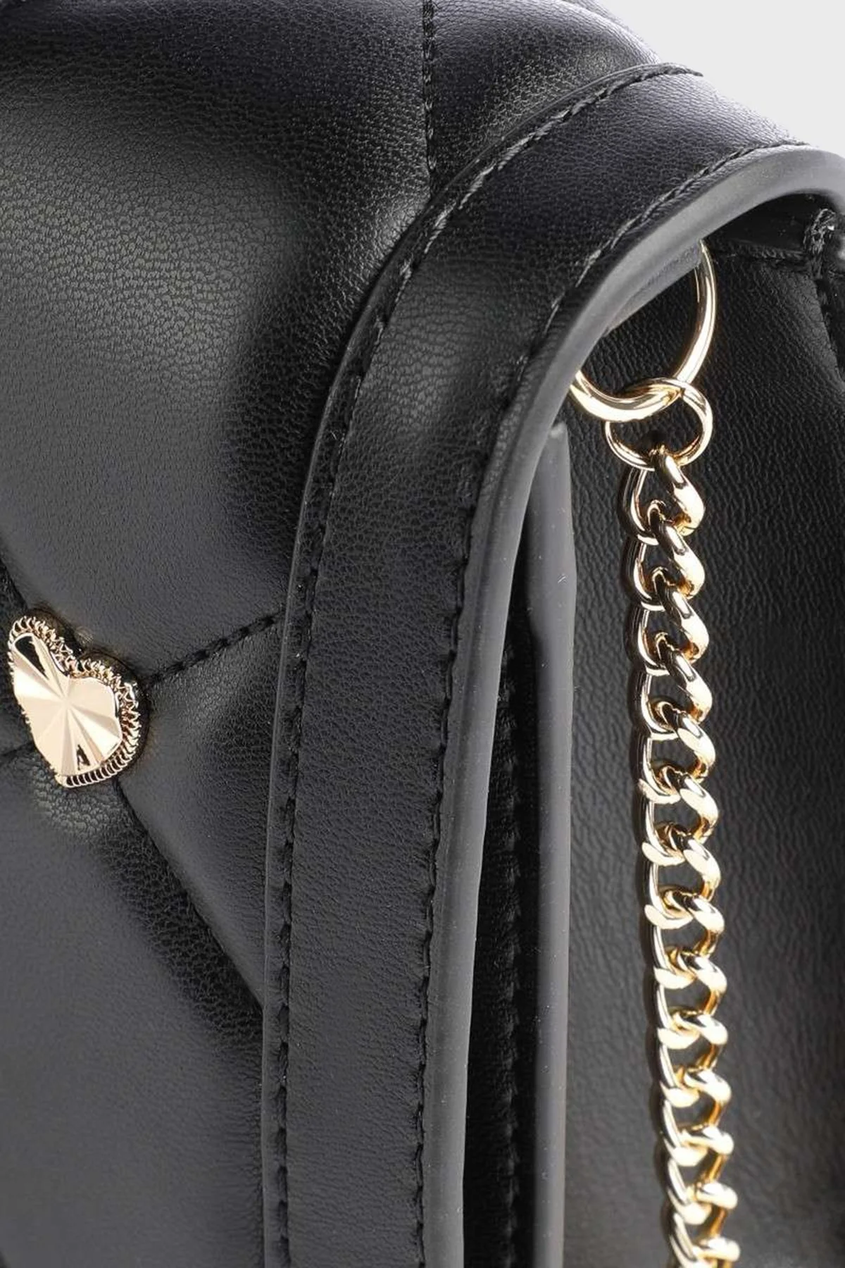 Love Moschino Logo Detaylı Zincir Askılı Bayan Çanta JC4138PP1GLZ0000 SİYAH - 4