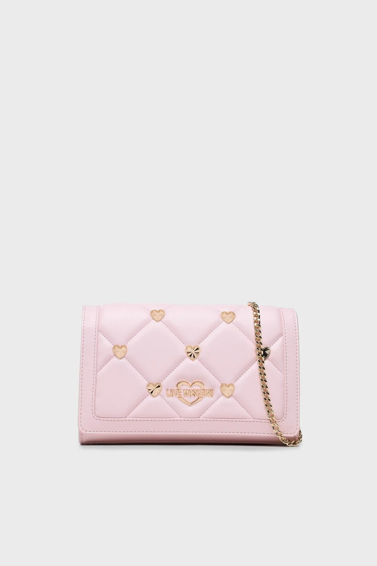 Love Moschino Logo Detaylı Zincir Askılı Bayan Çanta JC4138PP1GLZ0601 PEMBE - 5