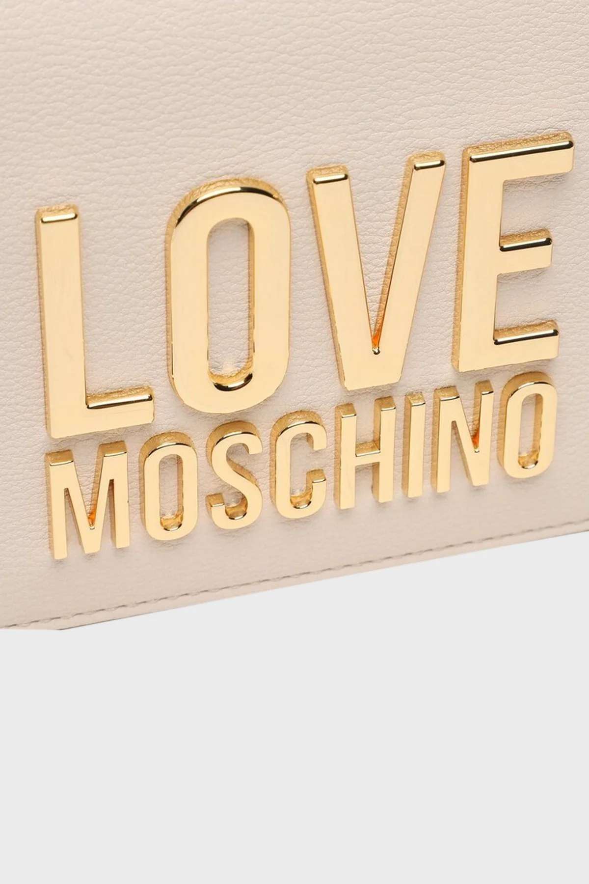 Love Moschino Logo Detaylı Zincir Askılı Mini Bayan Çanta JC4127PP1GLI0110 BEJ - 4