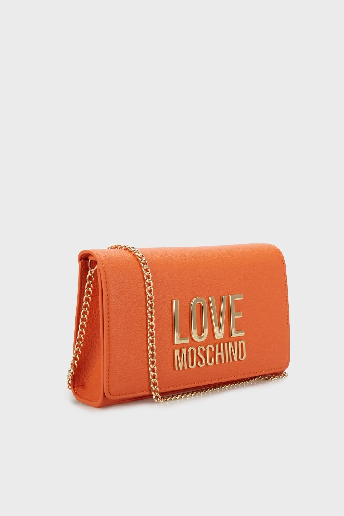 Love Moschino Logo Detaylı Zincir Askılı Mini Bayan Çanta JC4127PP1GLI0450 TURUNCU - 2