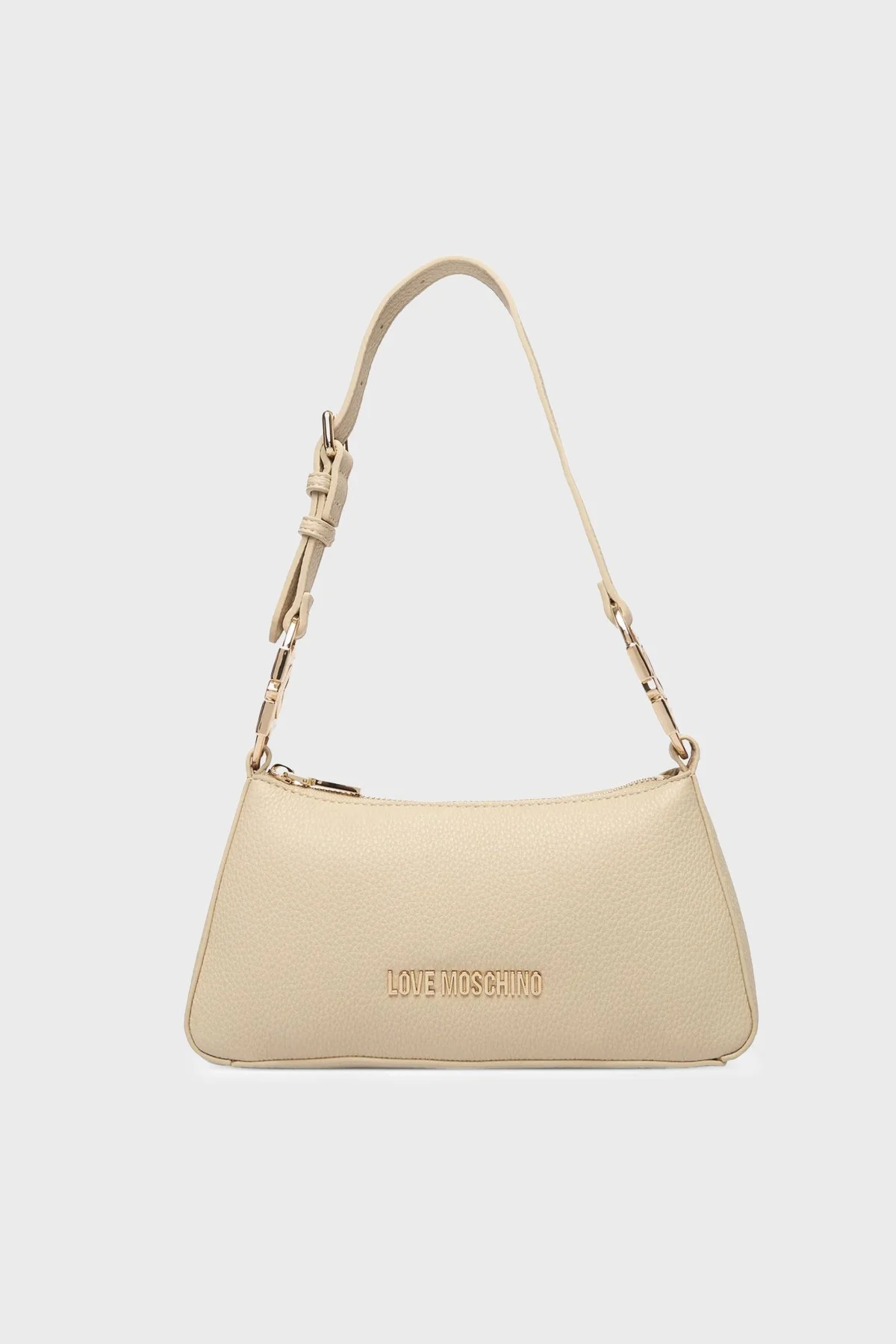 Love Moschino Logolu Ayarlanabilir Askılı Bayan Çanta JC4007PP1OLB0129 BEJ - 1