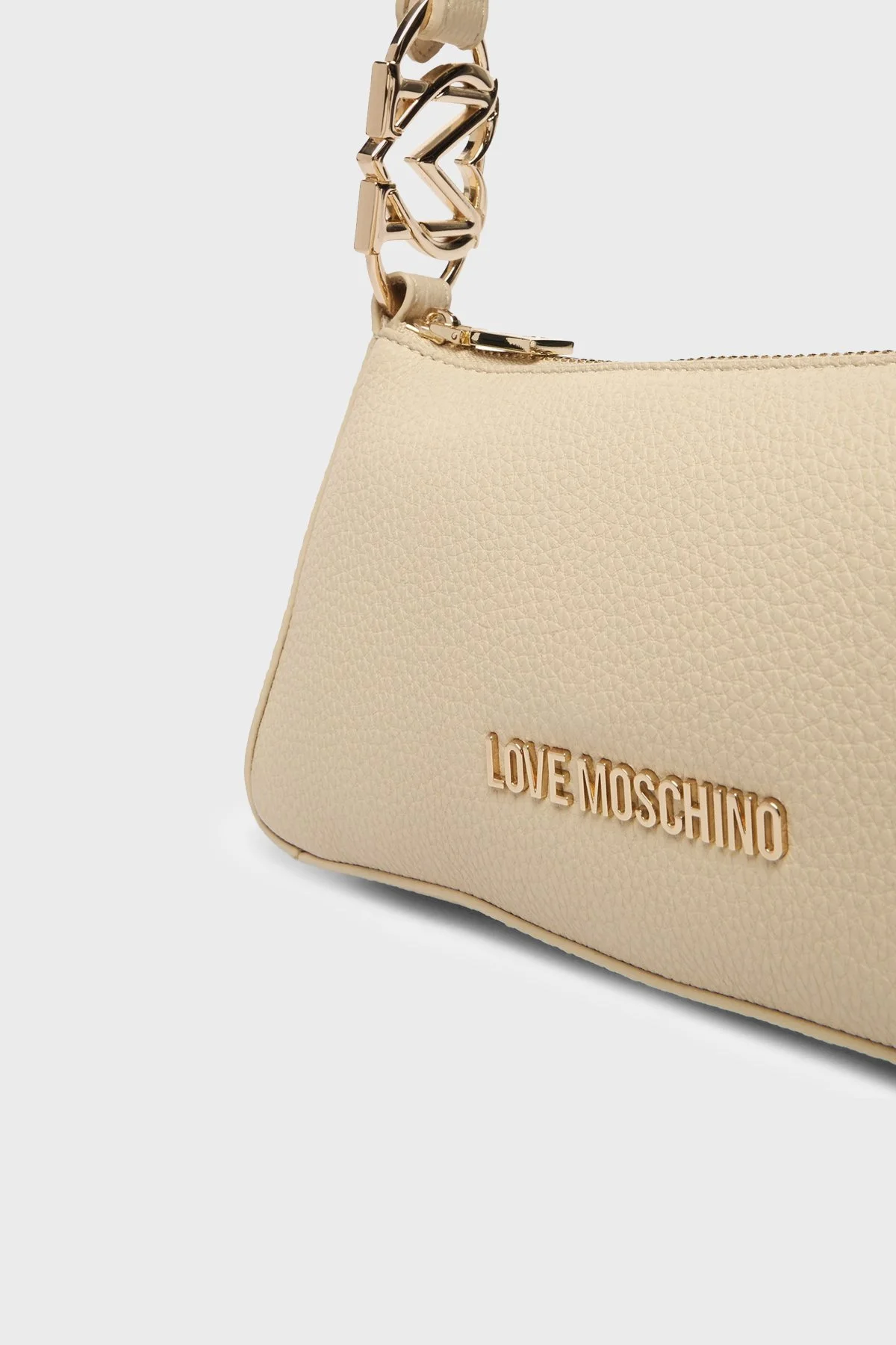 Love Moschino Logolu Ayarlanabilir Askılı Bayan Çanta JC4007PP1OLB0129 BEJ - 5