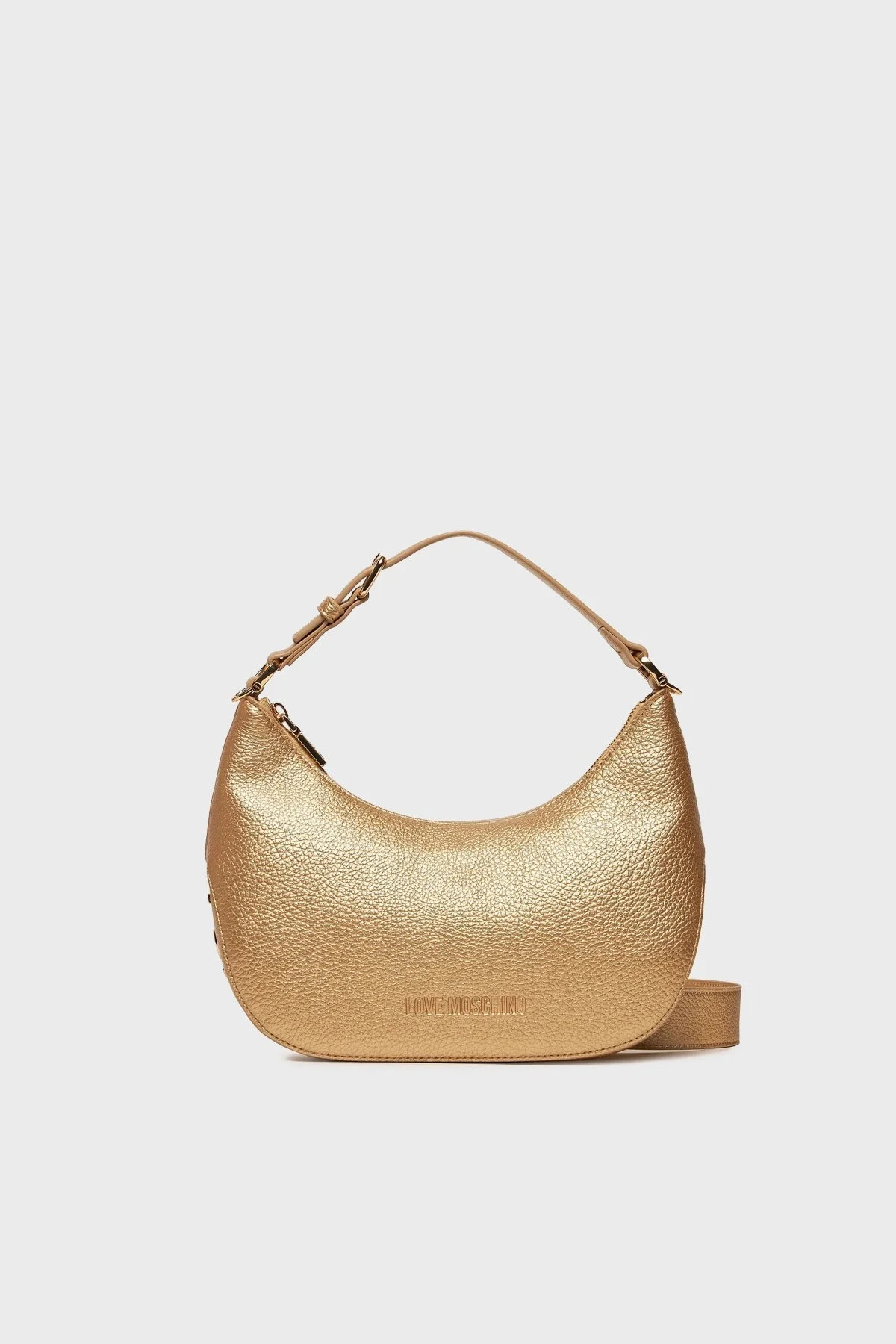 Love Moschino Logolu Ayarlanabilir Askılı Bayan Çanta JC4018PP1ILT190A GOLD - 1