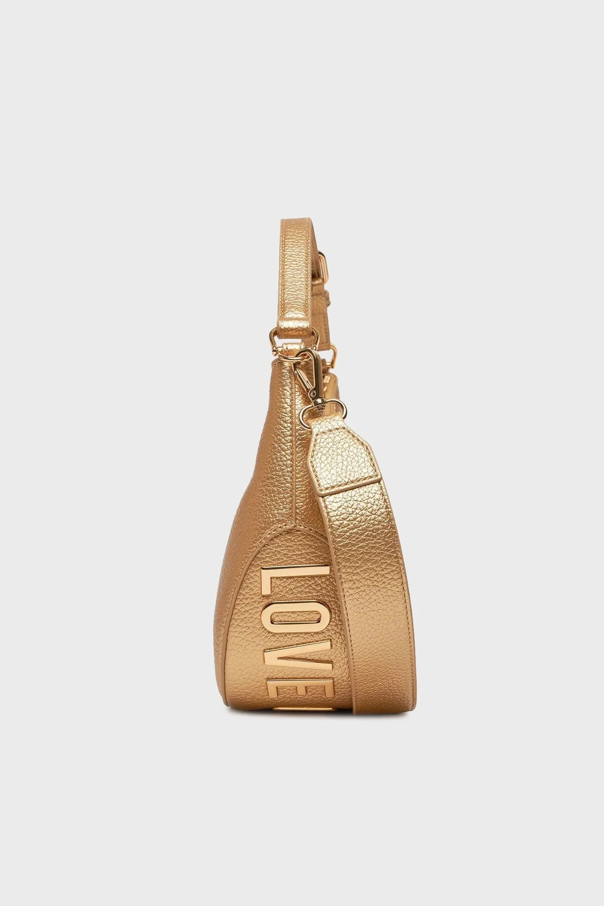 Love Moschino Logolu Ayarlanabilir Askılı Bayan Çanta JC4018PP1ILT190A GOLD - 4