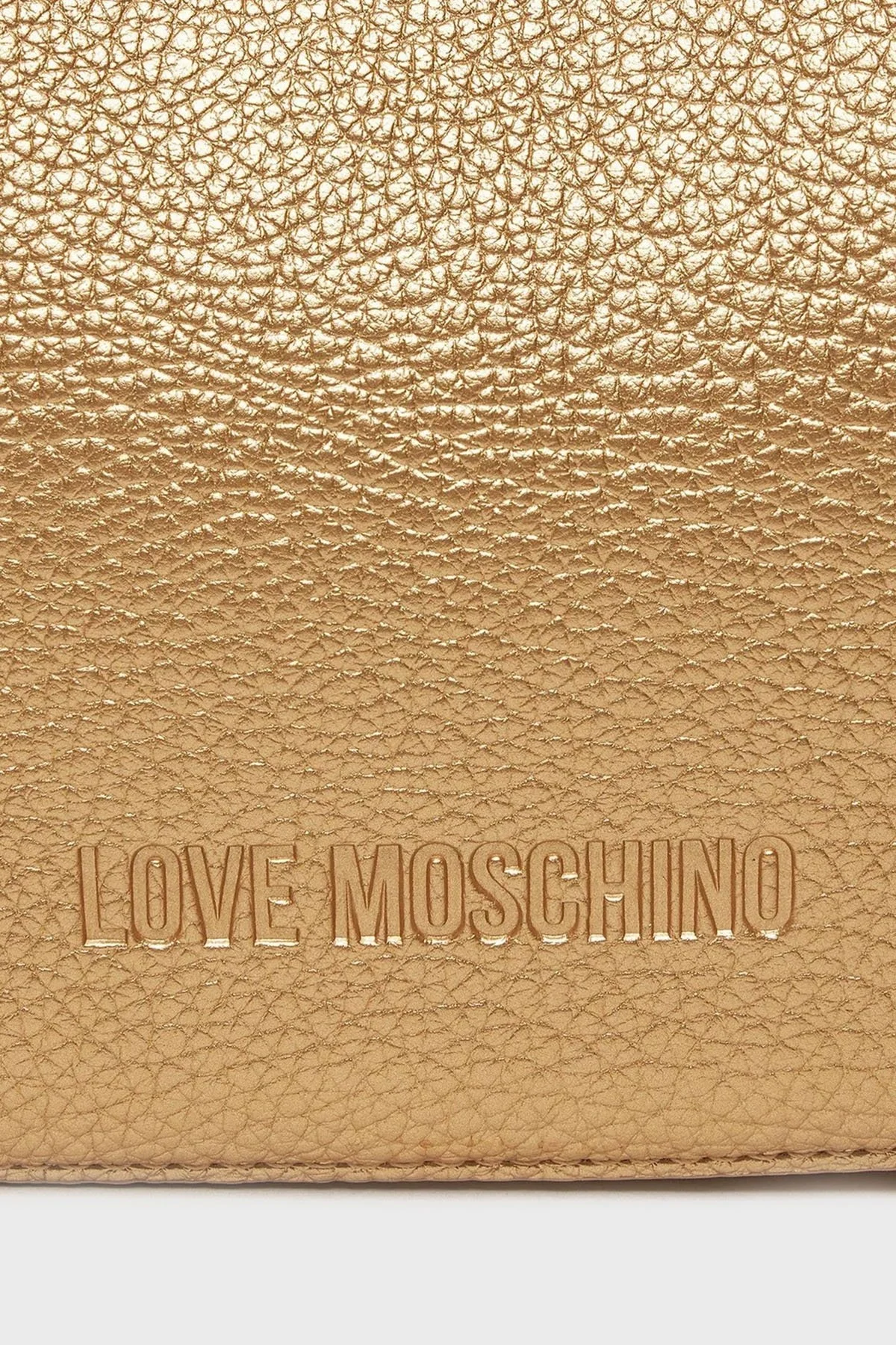 Love Moschino Logolu Ayarlanabilir Askılı Bayan Çanta JC4018PP1ILT190A GOLD - 5