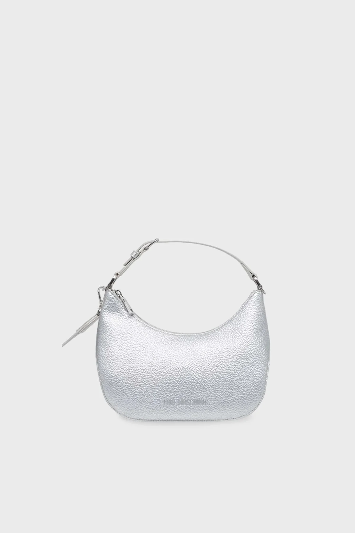 Love Moschino Logolu Ayarlanabilir Askılı Bayan Çanta JC4018PP1ILT190B GÜMÜŞ - 4