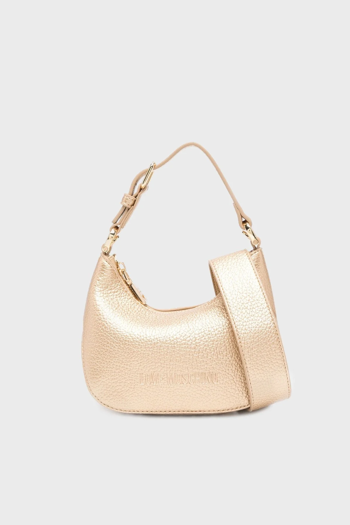 Love Moschino Logolu Ayarlanabilir Askılı Bayan Çanta JC4019PP1ILT190A GOLD - 1