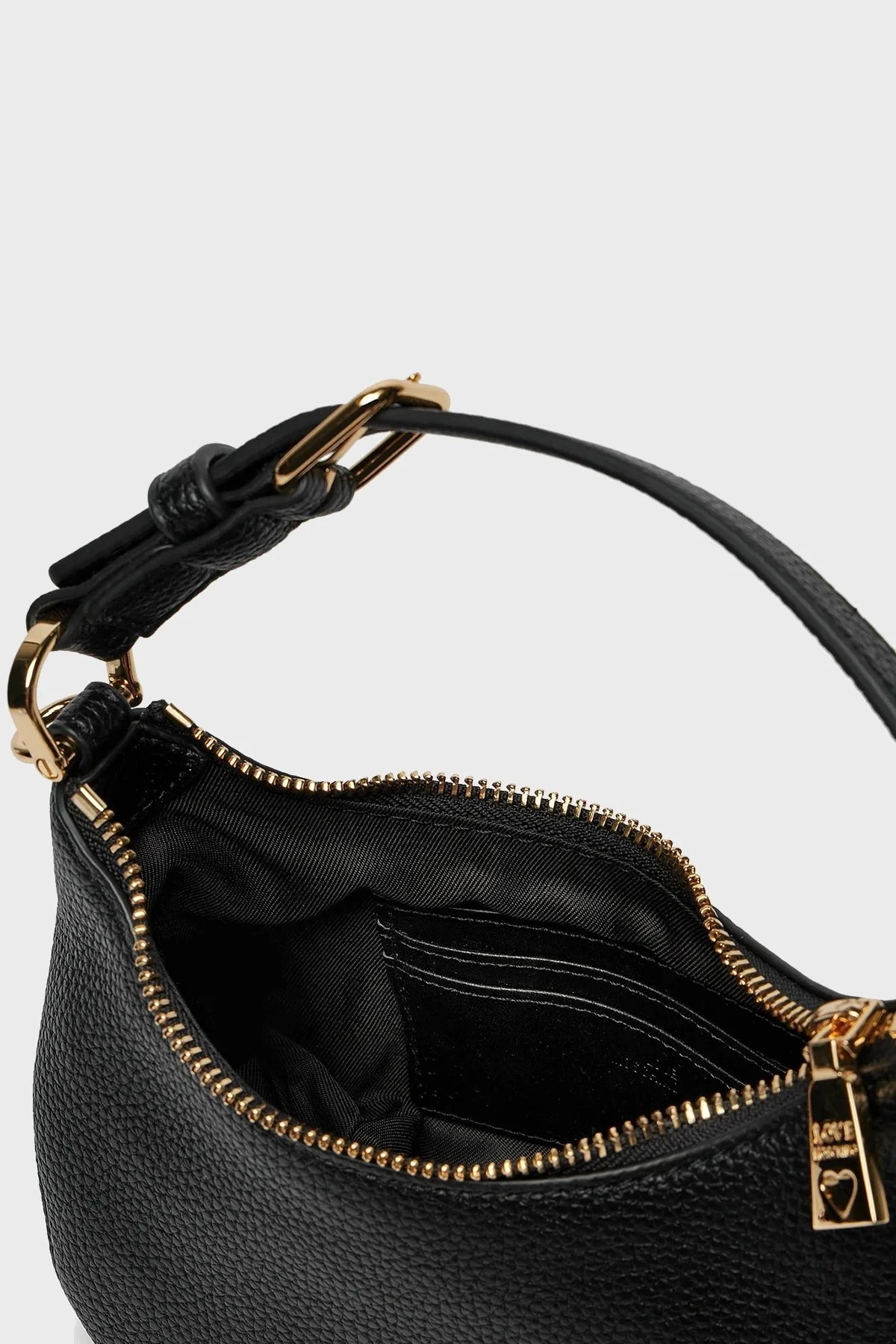 Love Moschino Logolu Ayarlanabilir Askılı Bayan Çanta JC4019PP1MLT0000 SİYAH - 4