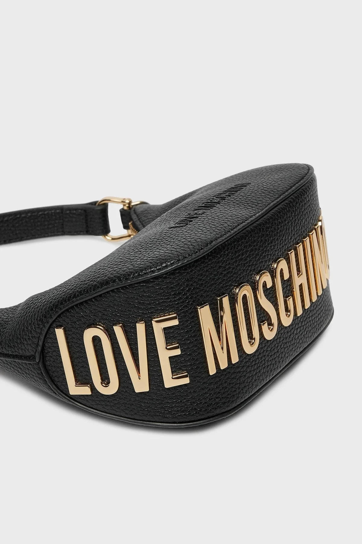 Love Moschino Logolu Ayarlanabilir Askılı Bayan Çanta JC4019PP1MLT0000 SİYAH - 5