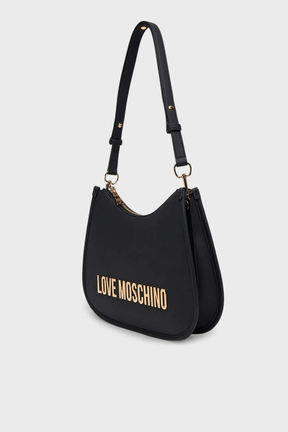 Love Moschino Logolu Ayarlanabilir Askılı Bayan Çanta JC4021PP1NKD0000 SİYAH - 5