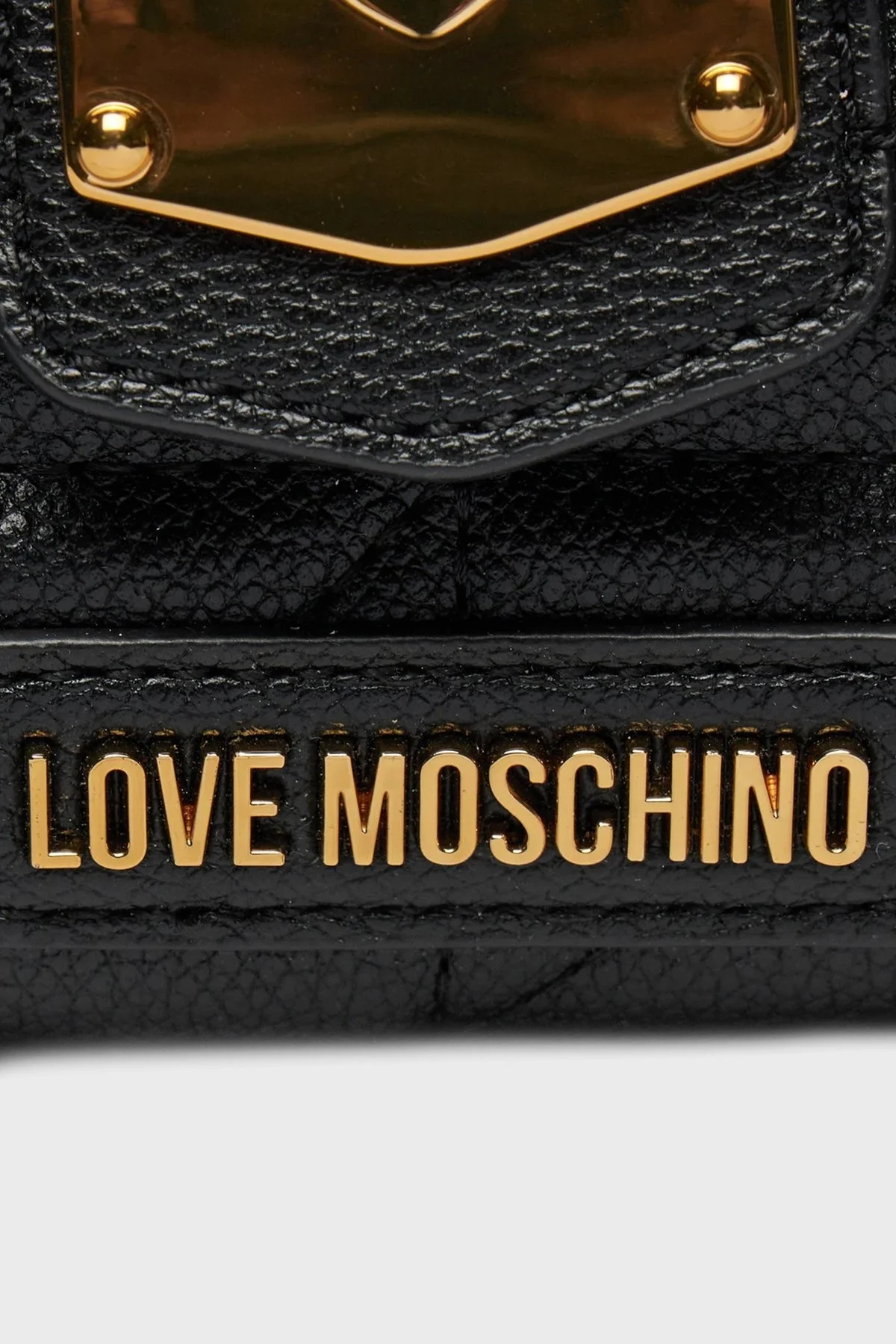 Love Moschino Logolu Ayarlanabilir Askılı Bayan Çanta JC4047PP1ILI0000 SİYAH - 5