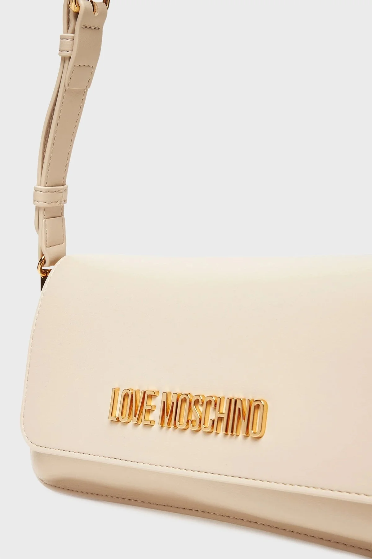 Love Moschino Logolu Ayarlanabilir Askılı Bayan Çanta JC4058PP1NLO0110 BEJ - 6