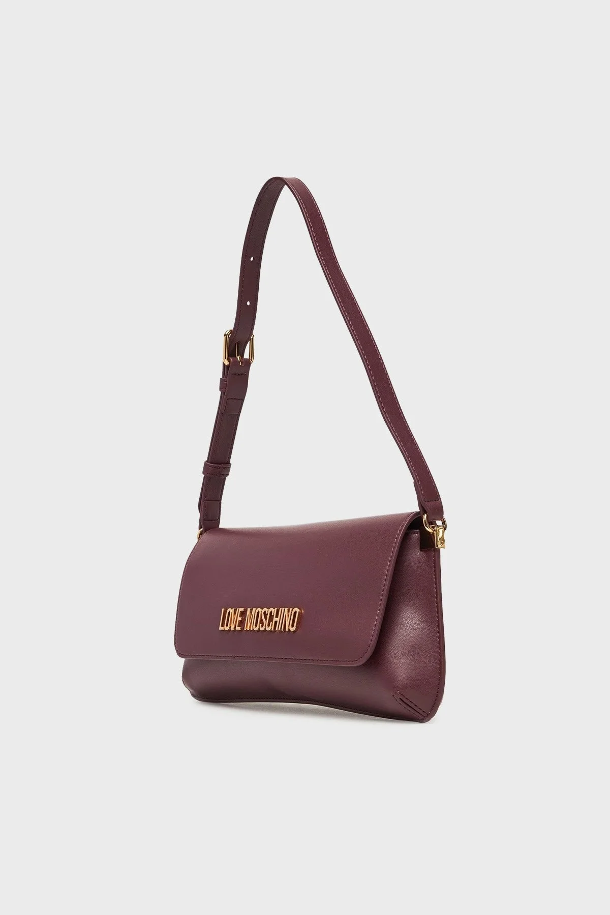 Love Moschino Logolu Ayarlanabilir Askılı Bayan Çanta JC4058PP1NLO0552 MOR - 5