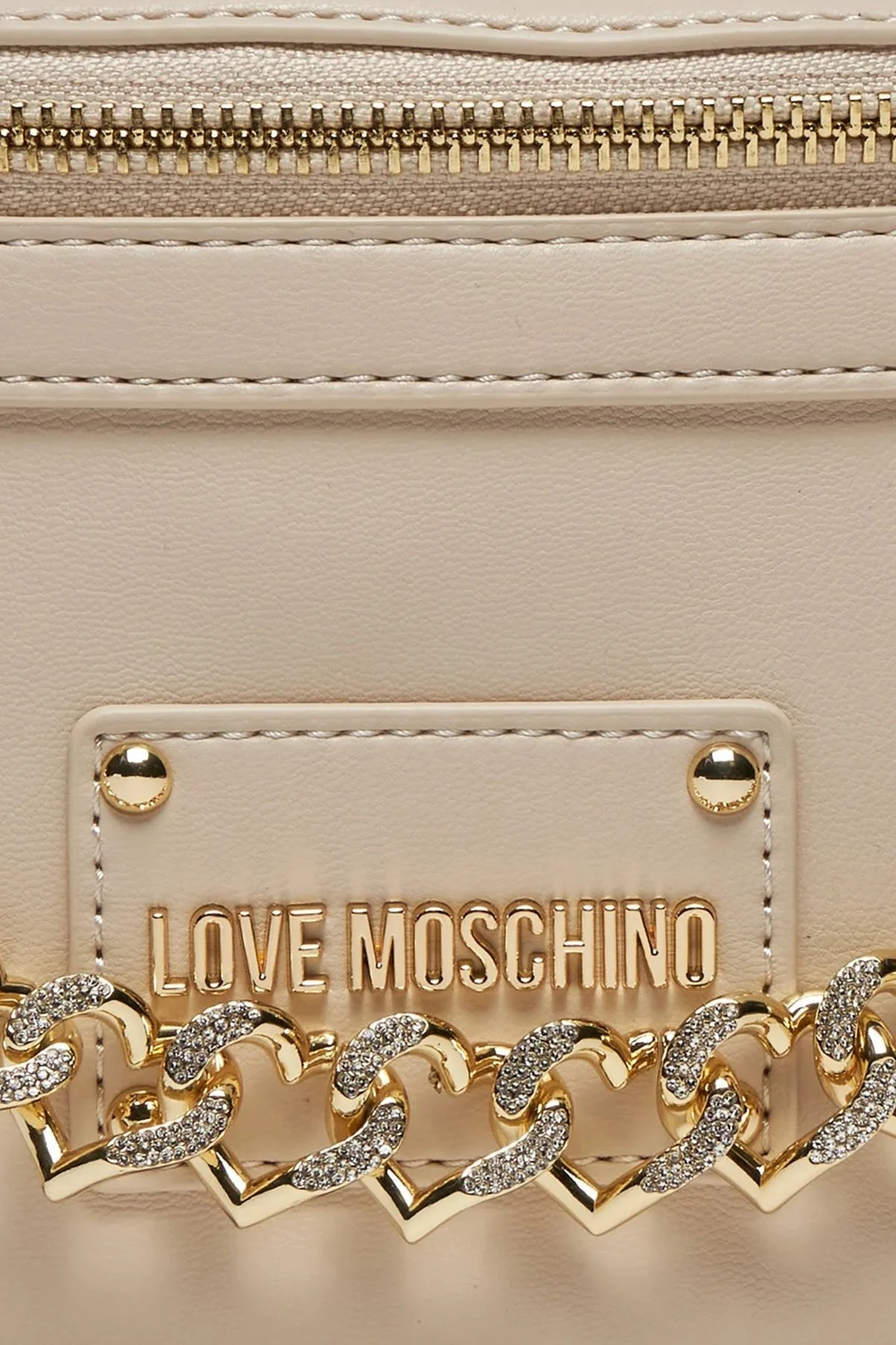 Love Moschino Logolu Ayarlanabilir Askılı Bayan Çanta JC4123PP1ILN111A TAŞ - 4