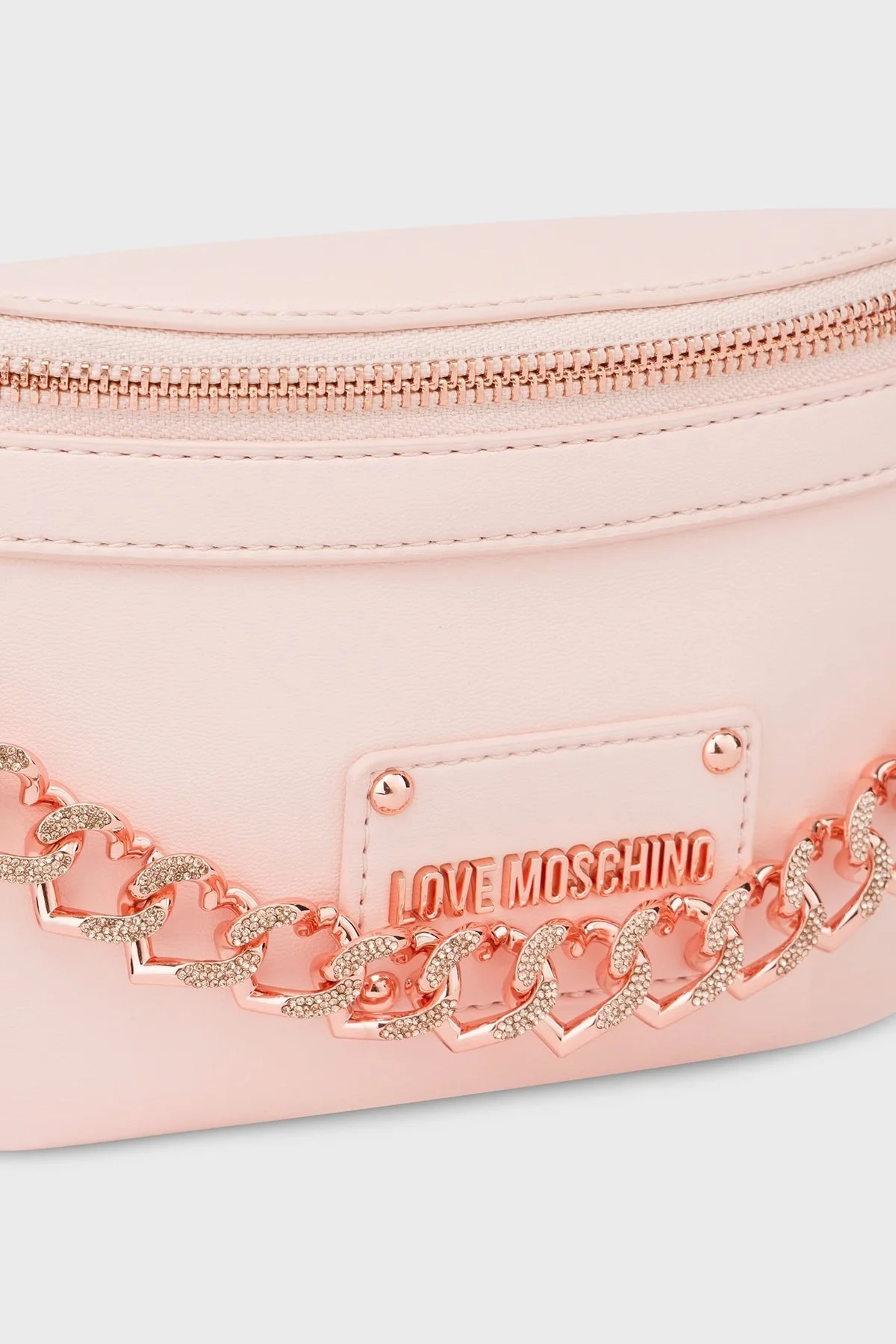 Love Moschino Logolu Ayarlanabilir Askılı Bayan Çanta JC4123PP1ILN160A PUDRA - 8