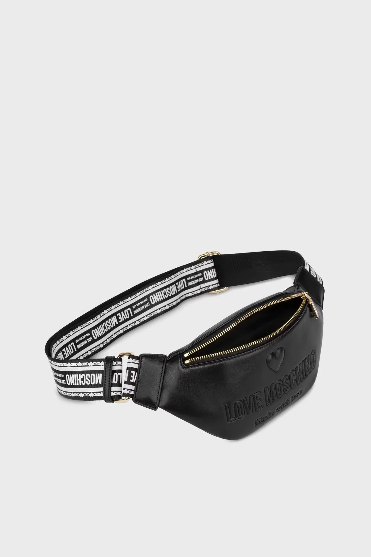 Love Moschino Logolu Ayarlanabilir Askılı Bayan Çanta JC4223PP0MKF0000 SİYAH - 3