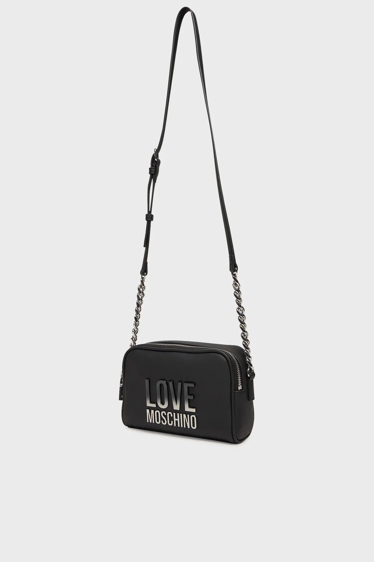 Love Moschino Logolu Ayarlanabilir Askılı Bayan Çanta JC4255PP0MKD000B SİYAH - 3