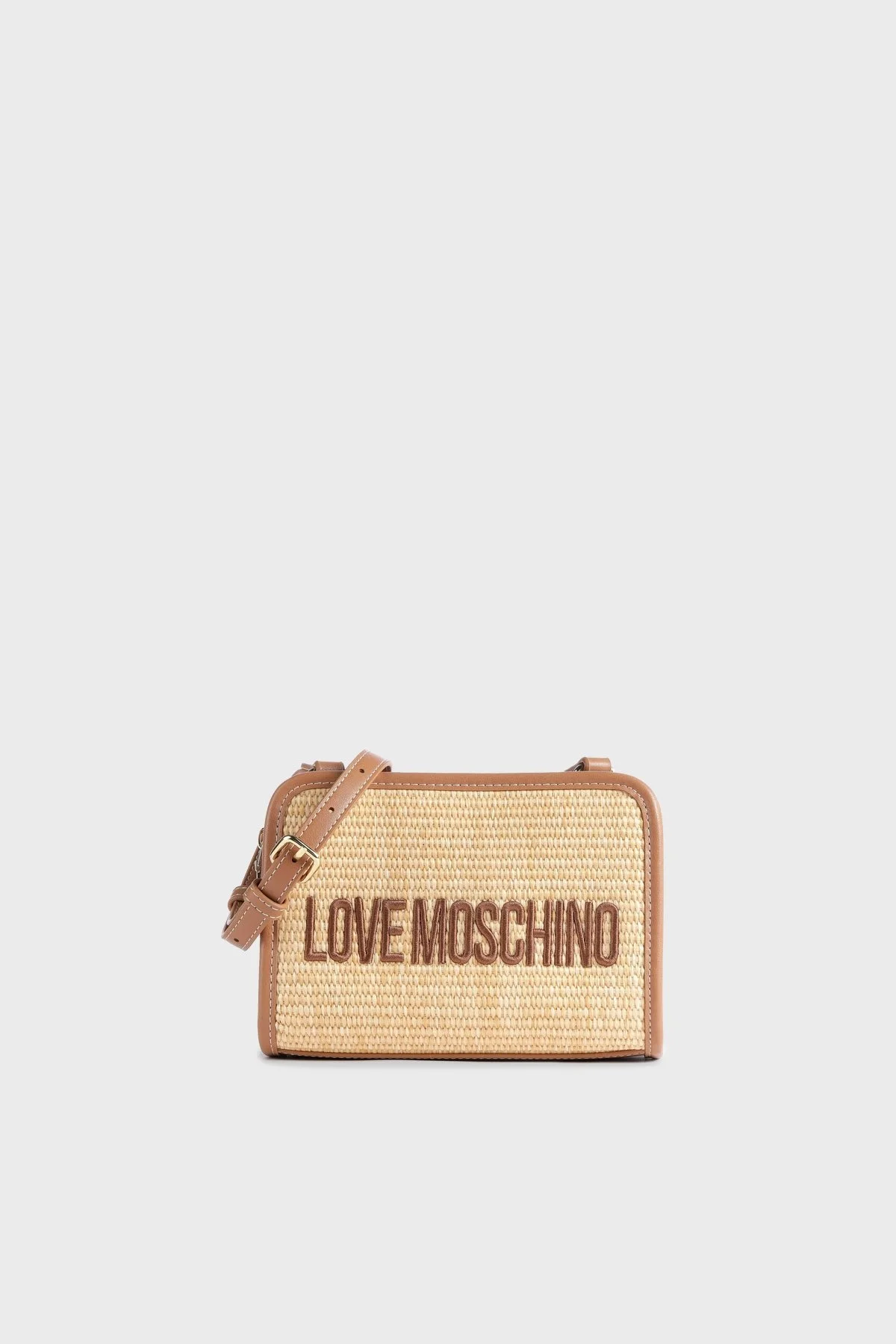 Love Moschino Logolu Ayarlanabilir Askılı Bayan Çanta JC4319PP0GKN120A KAHVE - 1