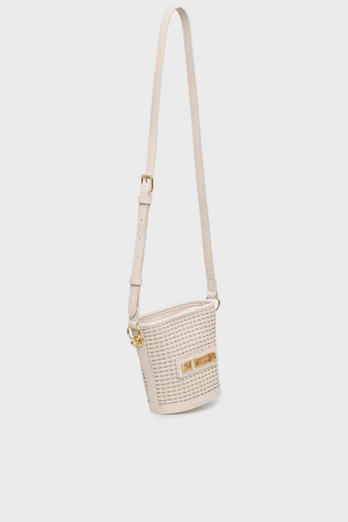 Love Moschino Logolu Ayarlanabilir Askılı Bayan Çanta JC4322PP0GKZ111A BEJ - 2