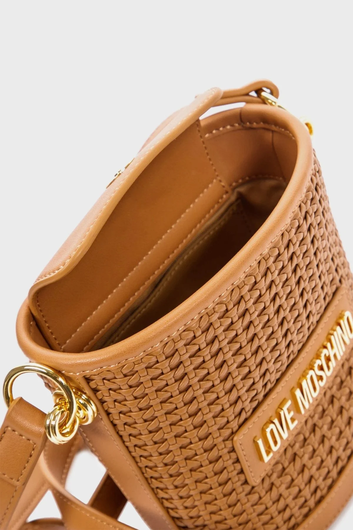 Love Moschino Logolu Ayarlanabilir Askılı Bayan Çanta JC4322PP0GKZ120A KAHVE - 4