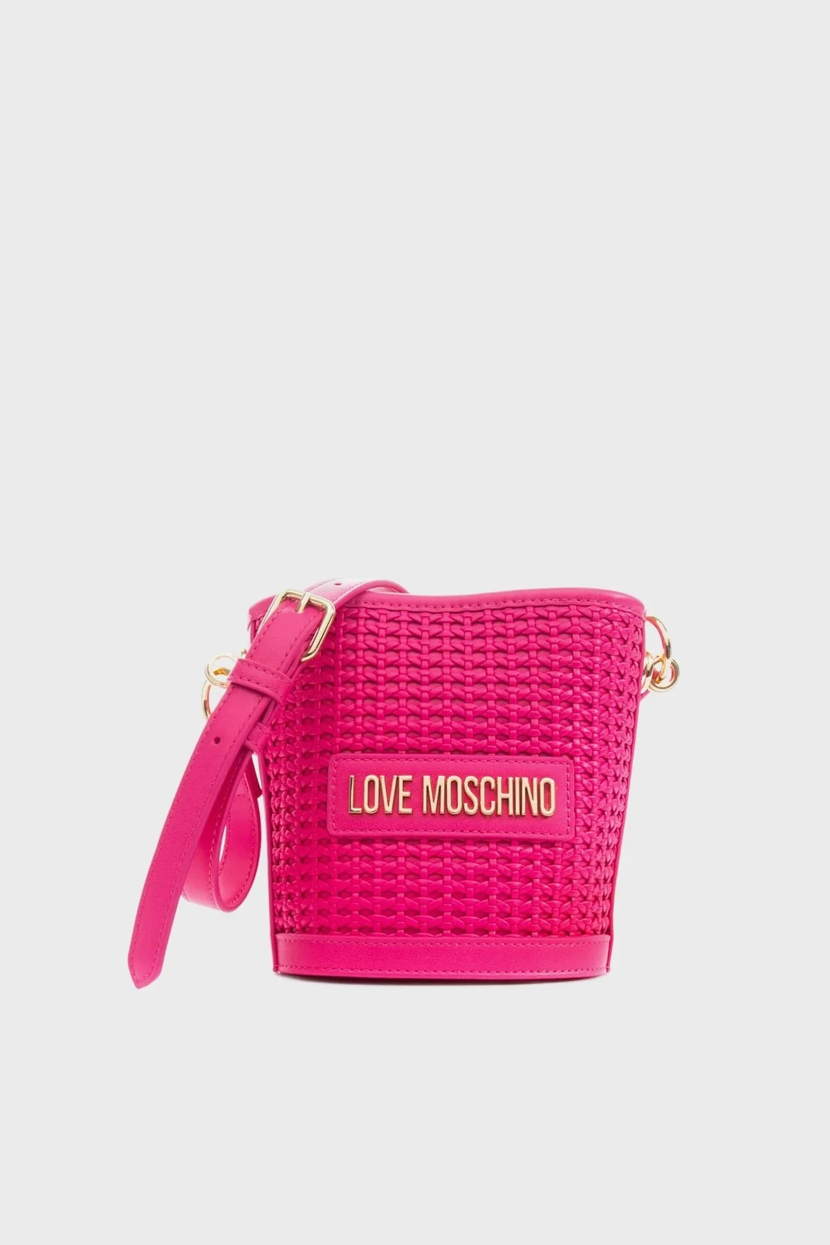 Love Moschino Logolu Ayarlanabilir Askılı Bayan Çanta JC4322PP0GKZ160A FUŞYA - 1