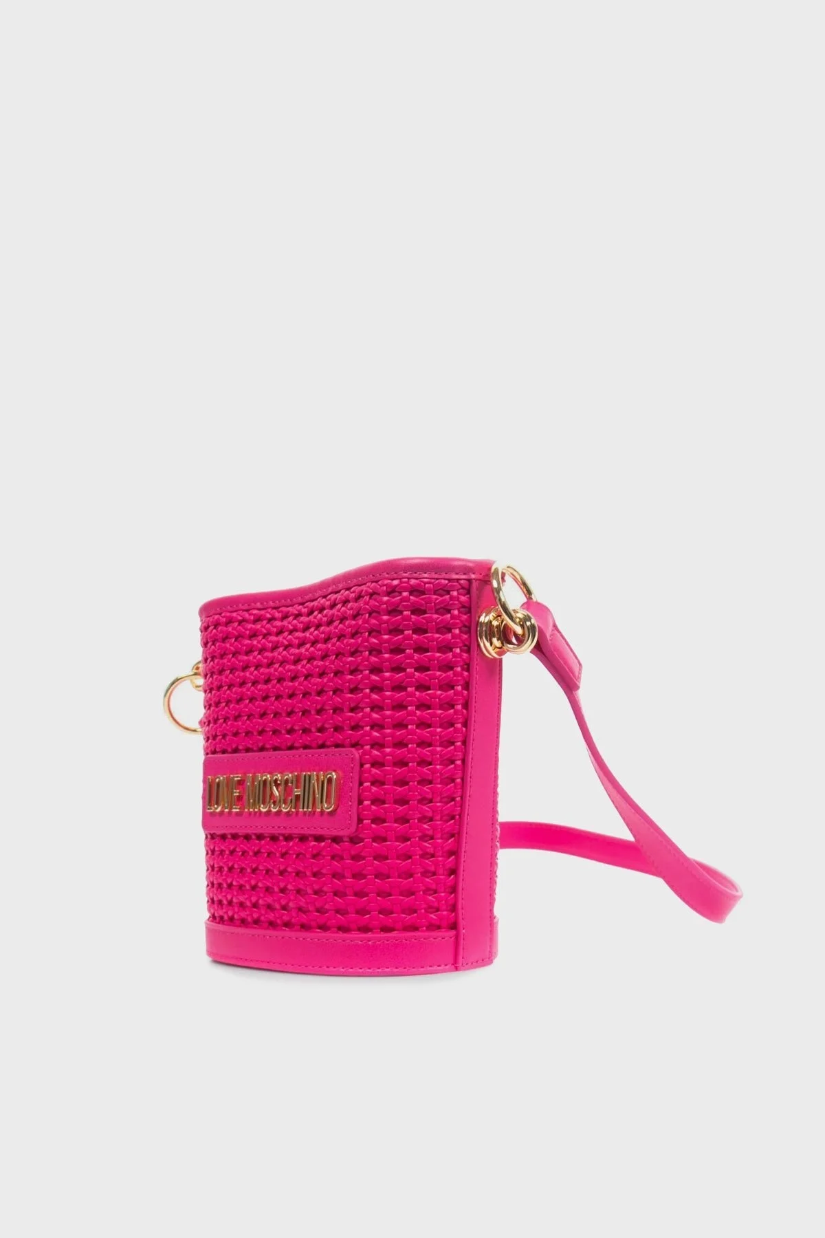 Love Moschino Logolu Ayarlanabilir Askılı Bayan Çanta JC4322PP0GKZ160A FUŞYA - 2