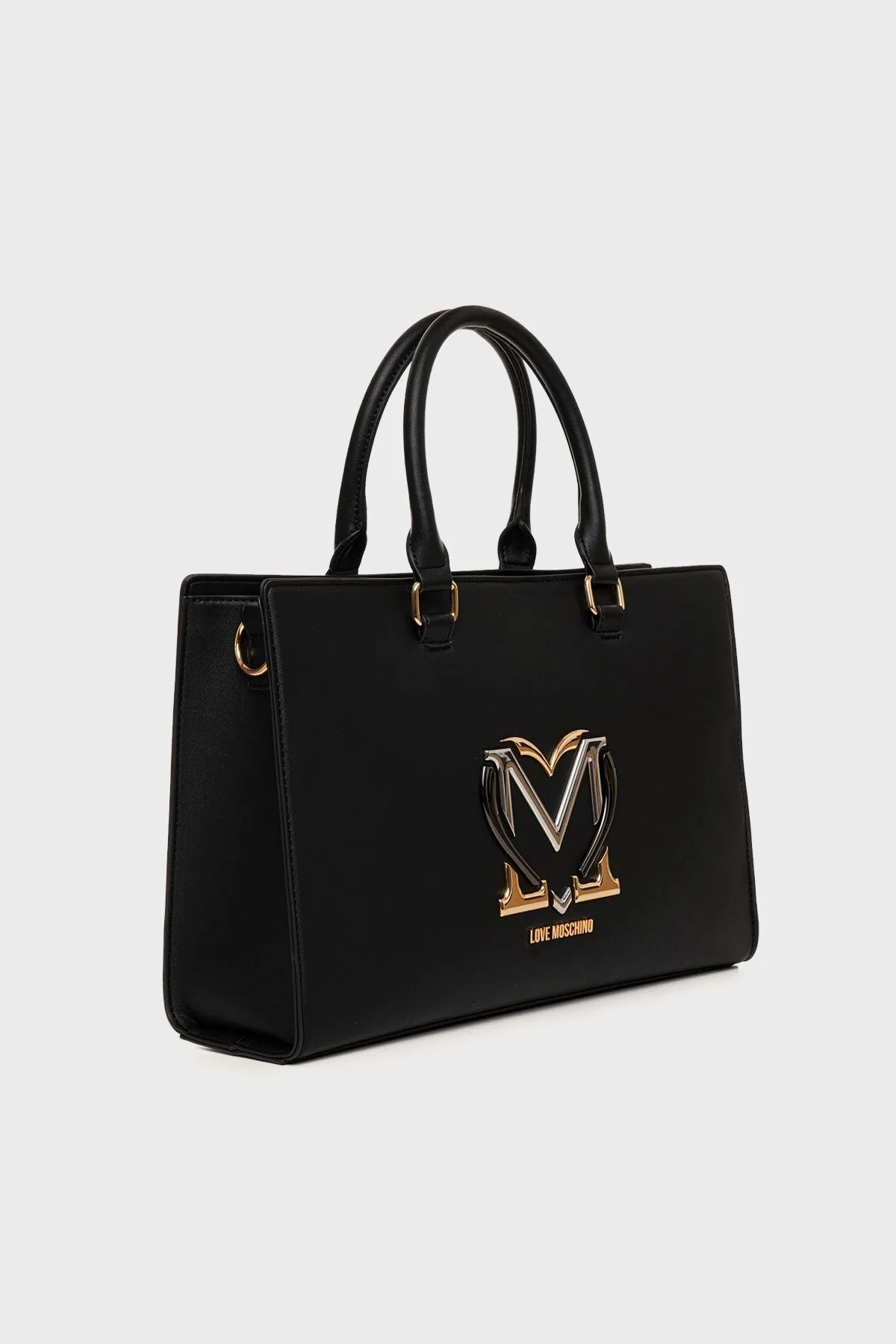 Love Moschino Logolu Ayarlanabilir Askılı Bayan Çanta JC4329PP0LKN0000 SİYAH - 2