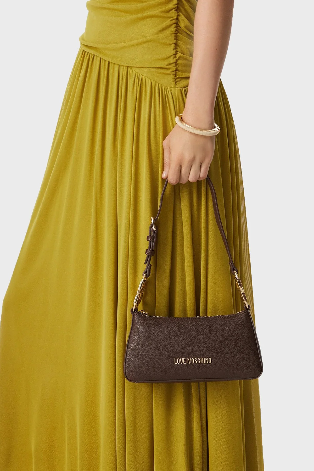 Love Moschino Logolu Ayarlanabilir Askılı Kadın Çanta JC4007PP1PLB0300 Kahve - 2