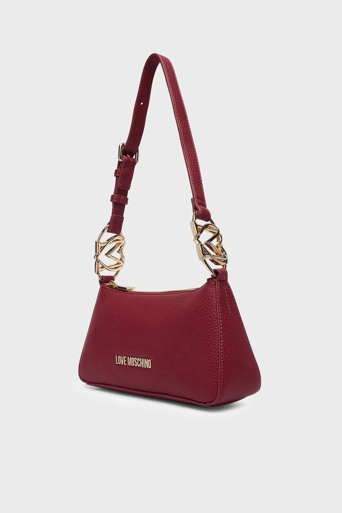 Love Moschino Logolu Ayarlanabilir Askılı Kadın Çanta JC4007PP1PLB0552 Bordo - 4