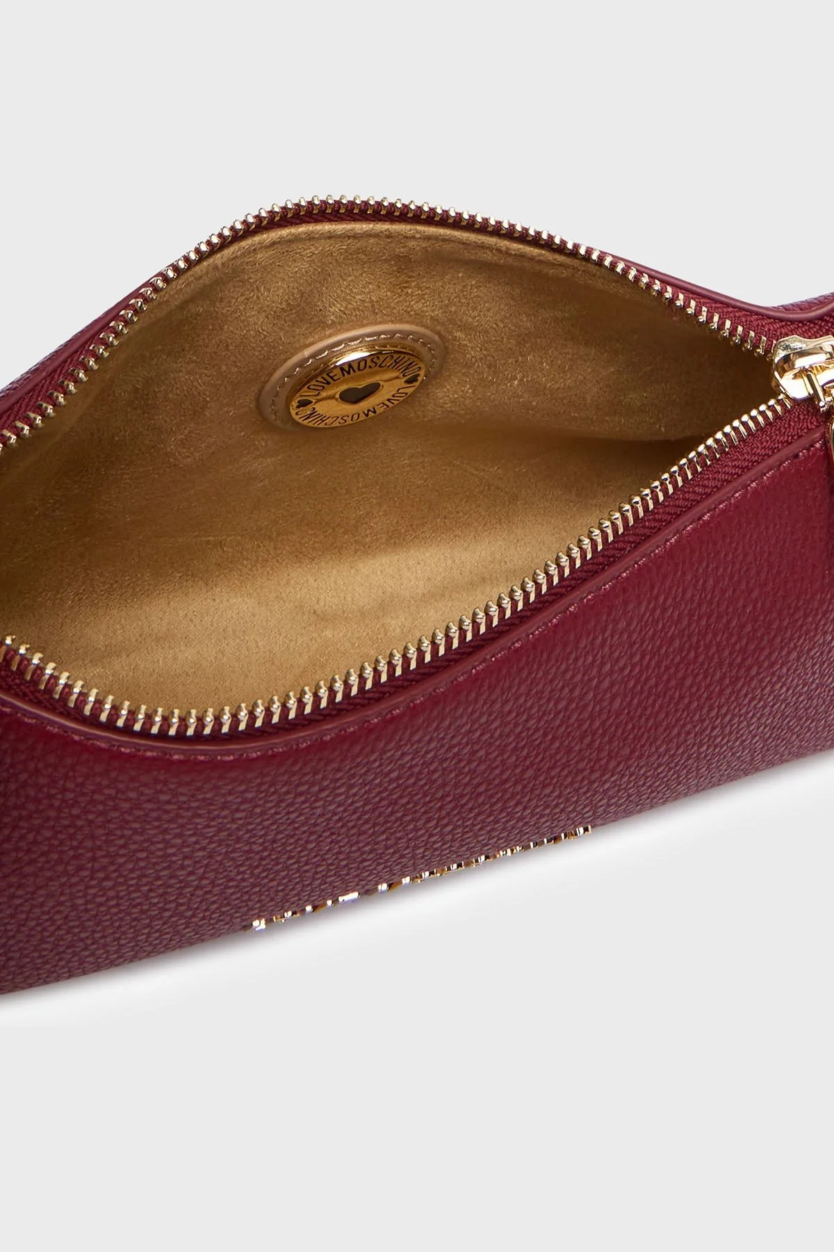Love Moschino Logolu Ayarlanabilir Askılı Kadın Çanta JC4007PP1PLB0552 Bordo - 5