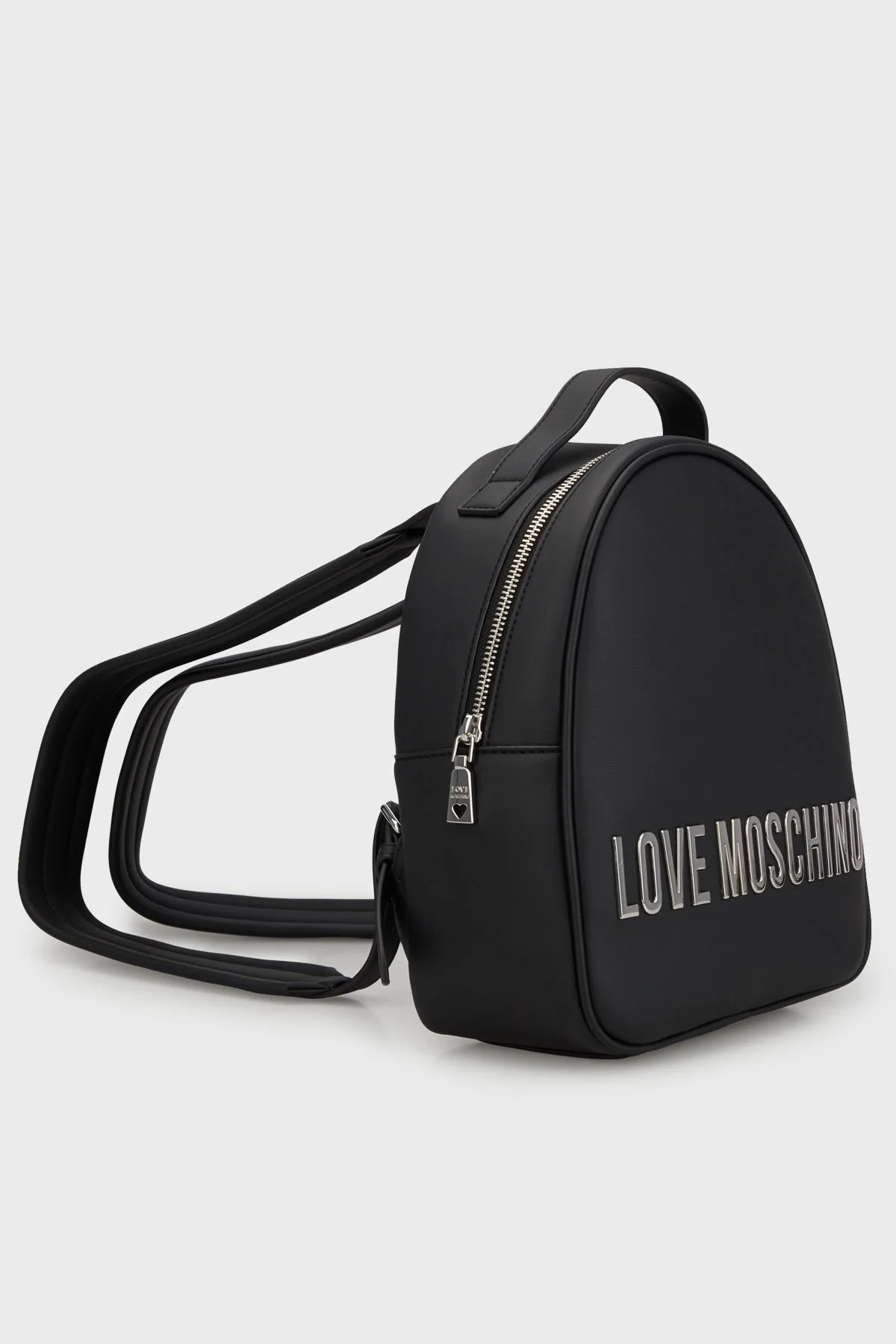 Love Moschino Logolu Ayarlanabilir Çift Askılı Bayan Sırt Çantası JC4197PP1MKD000B SİYAH - 2