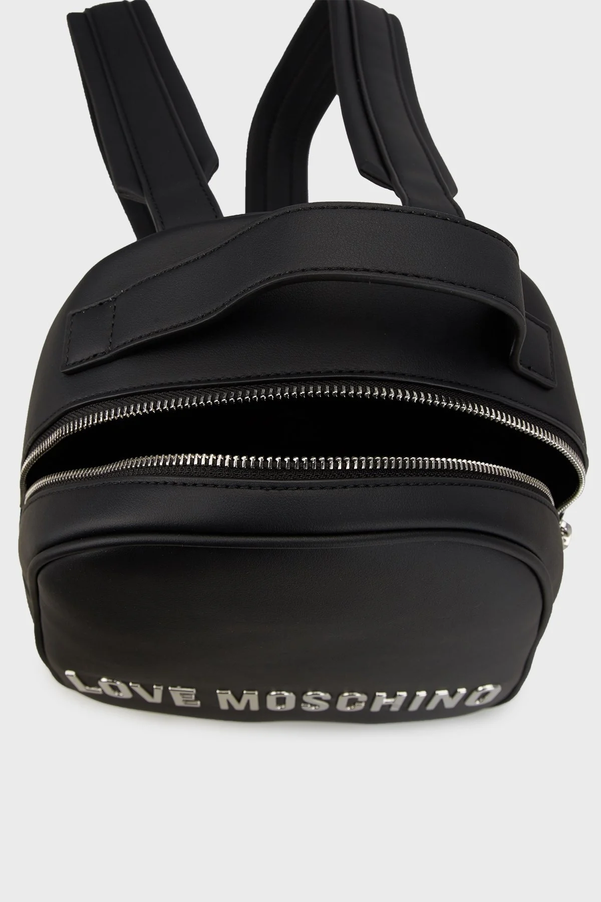 Love Moschino Logolu Ayarlanabilir Çift Askılı Bayan Sırt Çantası JC4197PP1MKD000B SİYAH - 4