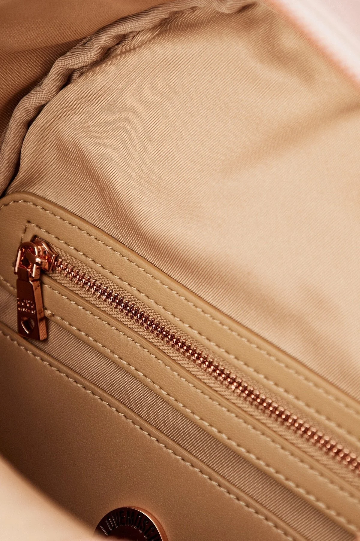 Love Moschino Logolu Ayarlanabilir Çift Askılı Bayan Sırt Çantası JC4197PP1MKD197A PEMBE - 9