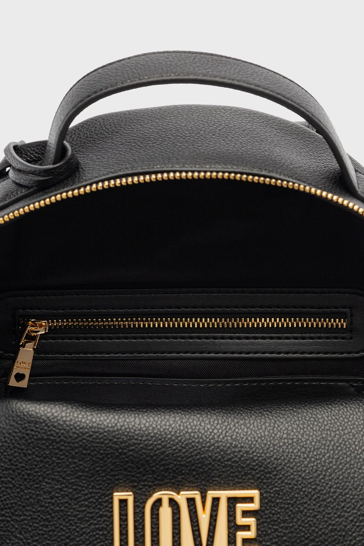 Love Moschino Logolu Ayarlanabilir Çift Askılı Bayan Sırt Çantası JC4338PP0LKO0000 SİYAH - 9