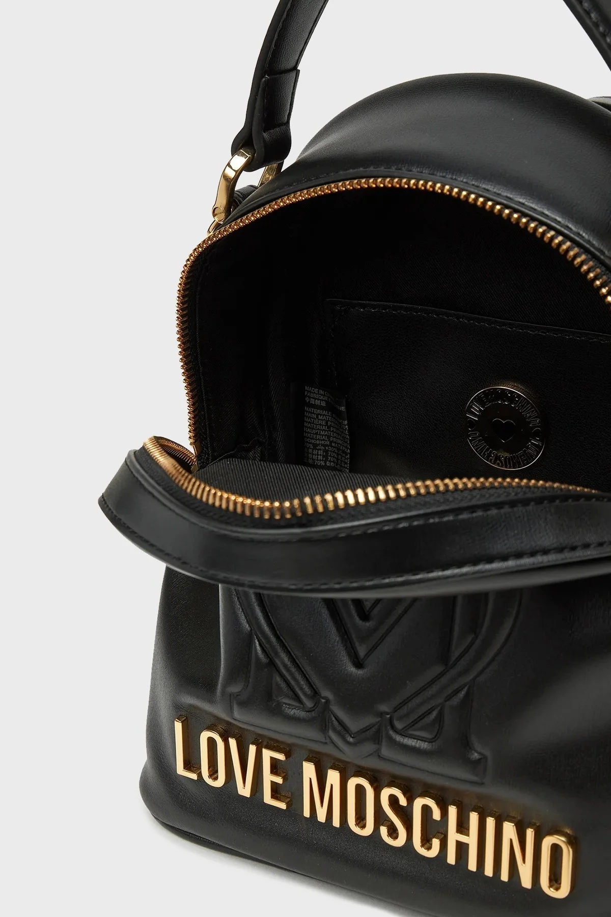 Love Moschino Logolu Ayarlanabilir Çift Askılı Bayan Sırt Çantası JC4361PP0LK1200A SİYAH - 5