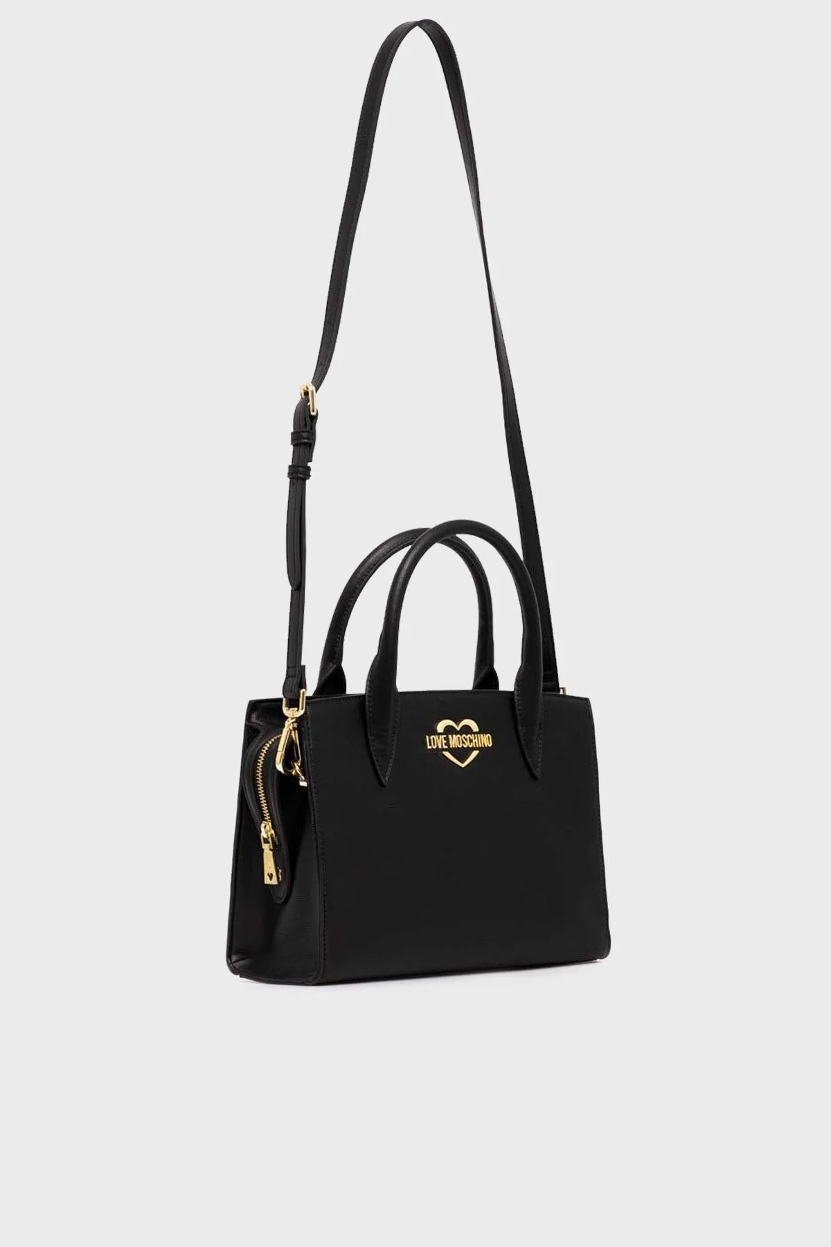 Love Moschino Logolu Ayarlanabilir Omuz Askılı Bayan Çanta JC4080PP1HLD0000 SİYAH - 5