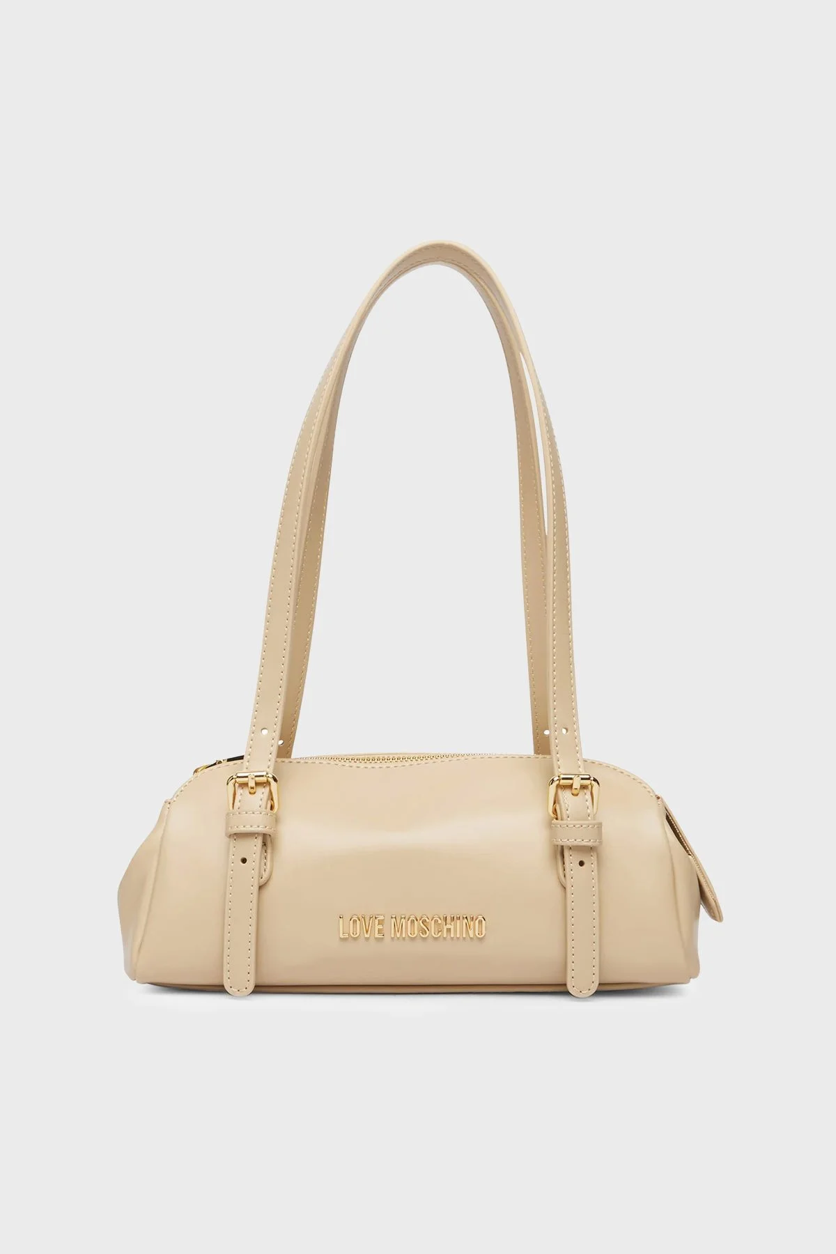 Love Moschino Logolu Ayarlanabilir Omuz Askılı Kadın Çanta JC4101PP1PLY0129 Bej - 1